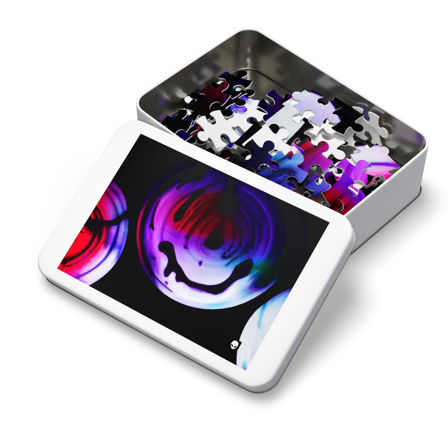 "Exploring Contrasts: A Colorful Dance of Luminance and Chromatic Aberration" - The Alien Jigsaw Puzzle