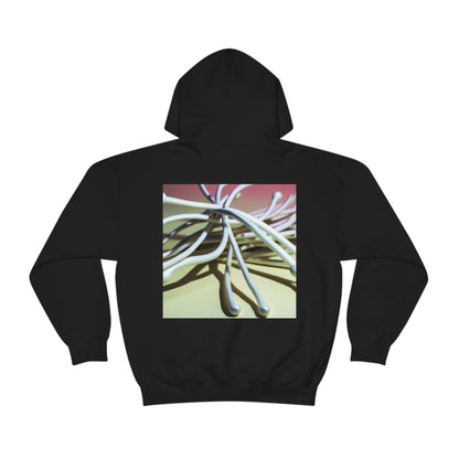 "Abstract Artistry: Constructing Emotion from Common Objects" - The Alien Unisex Hoodie