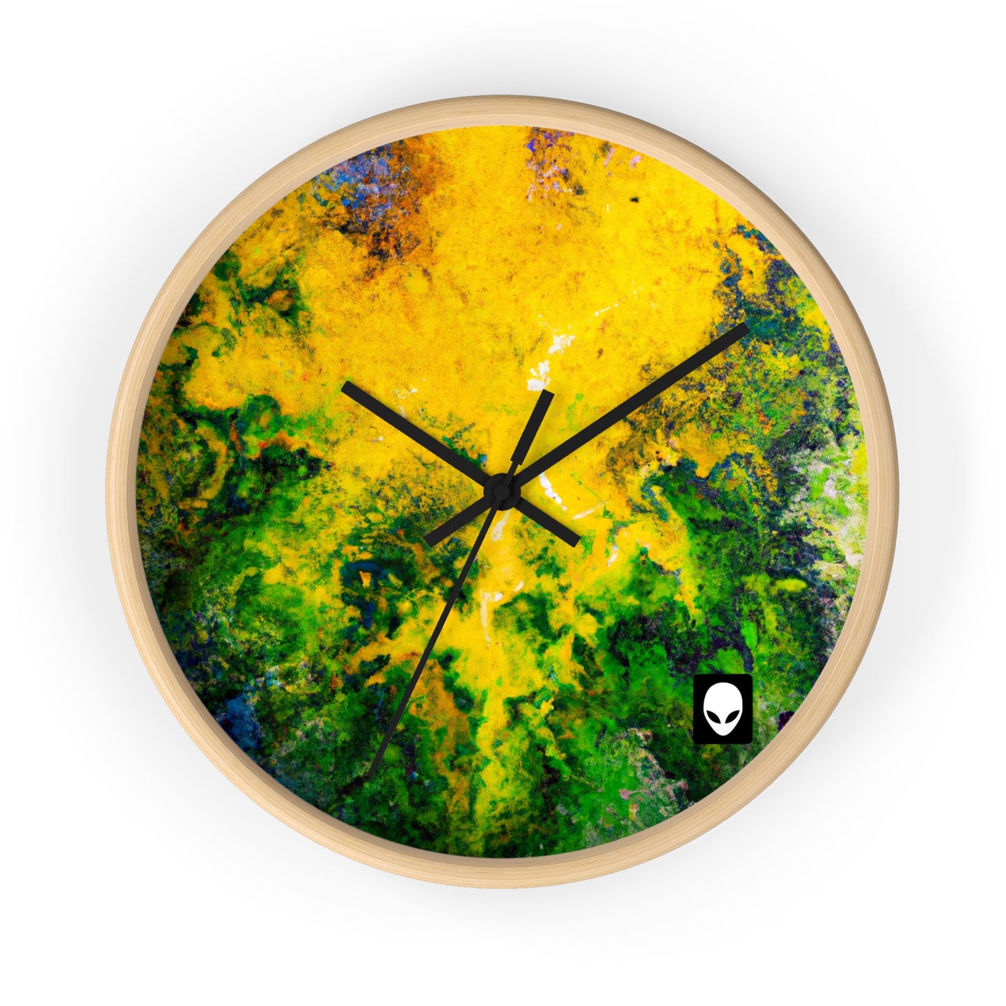 „Exploring Colorful Textures“ – Die Alien-Wanduhr