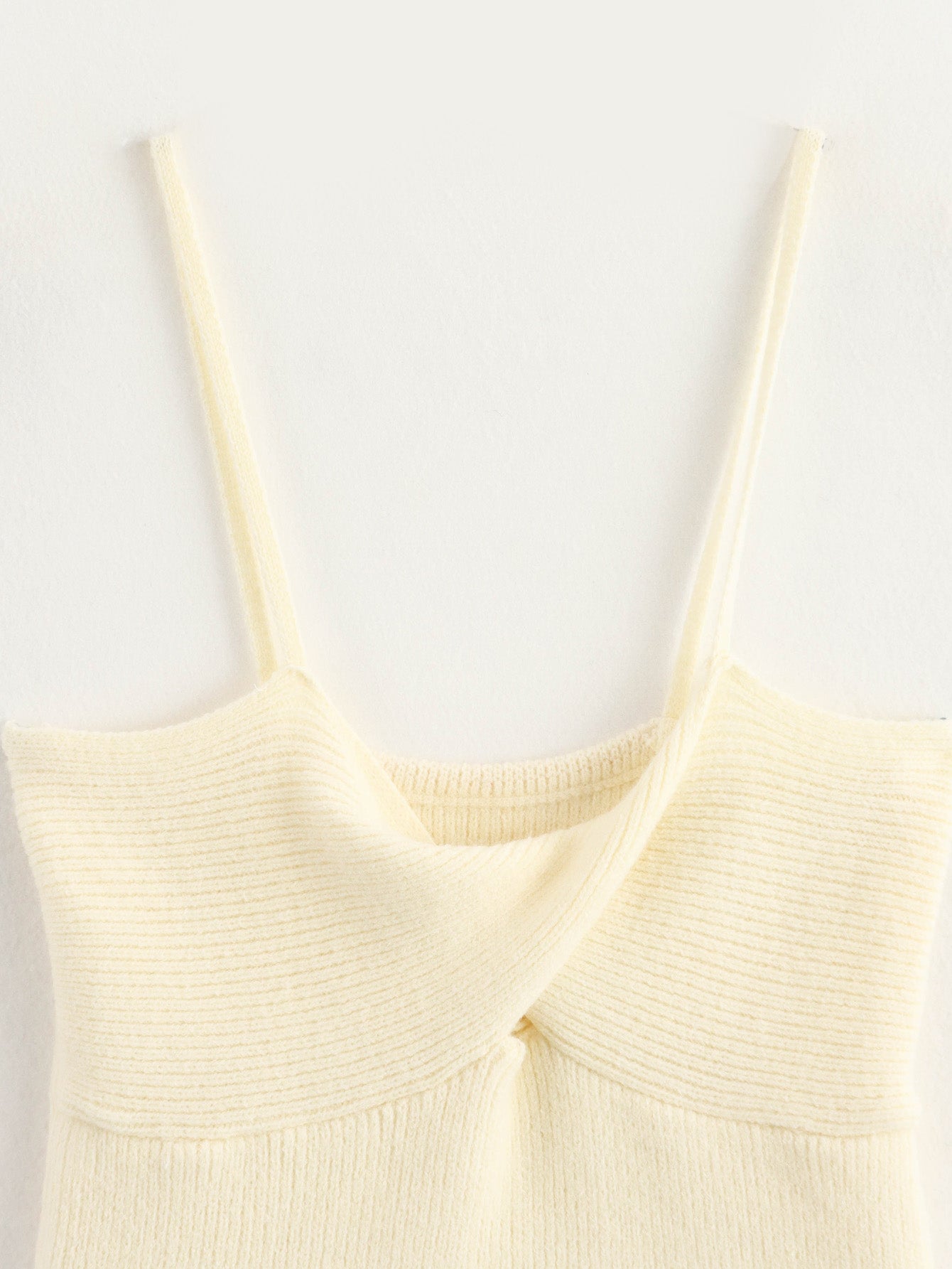 Summer Women Linen Blended Plain Stitch Bow Tie Sling Top