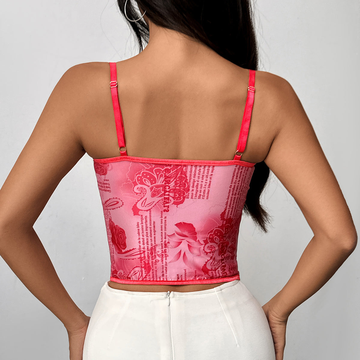 Women Clothing Summer Sexy Street Lace Boning Corset Slim Fit Tank Top