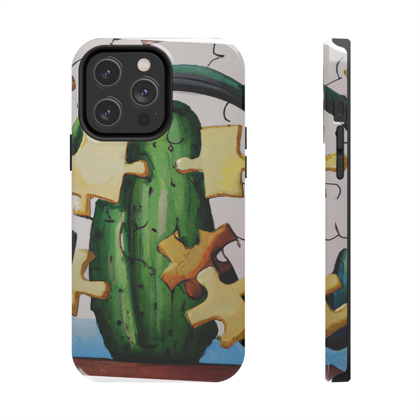 "Cactified Puzzle Time" - The Alien Tough Phone Cases