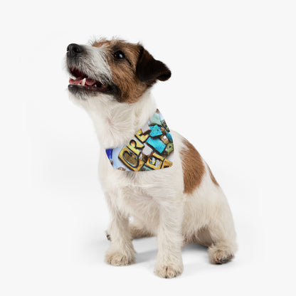 "A Mosaic of Resilience: A Creative Exploration of Strength and Endurance" - The Alien Pet Bandana Collar