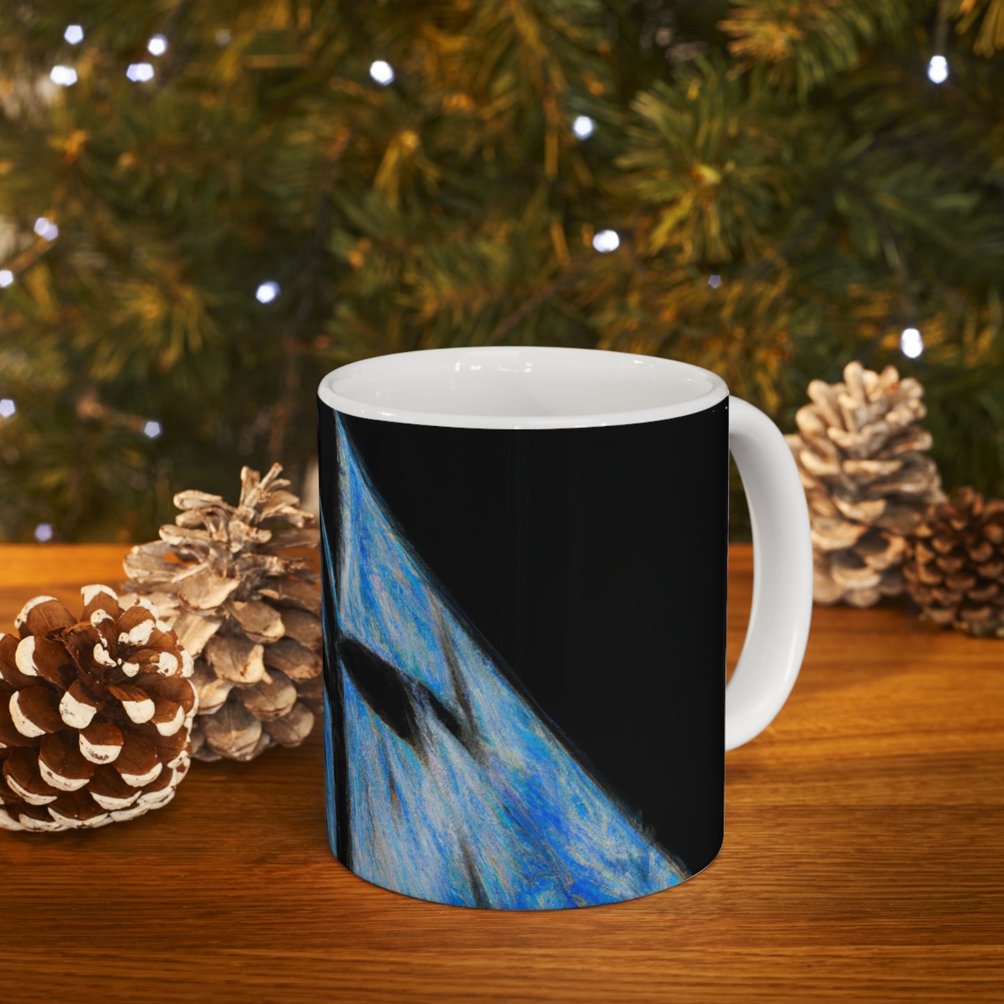 "El velero azul y las velas blancas: Una aventura de libertad en el mar" - The Alien Ceramic Mug 11 oz