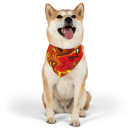 "Abstract Energy in Motion" - The Alien Pet Bandana Collar