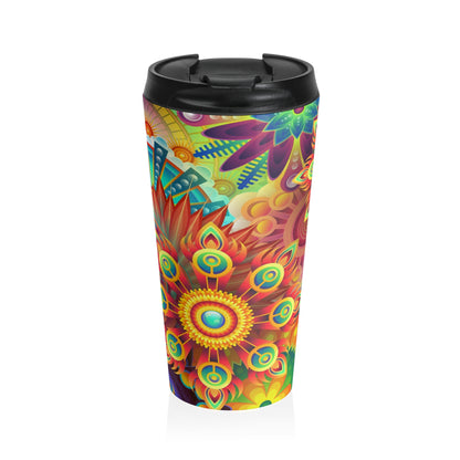 The First Trippy Space - The Alien Stainless Steel Travel Mug