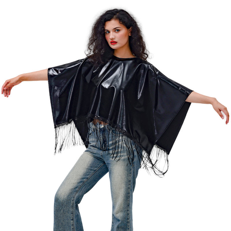 Tassel Cloak Loose Women Clothing Shawl Costume