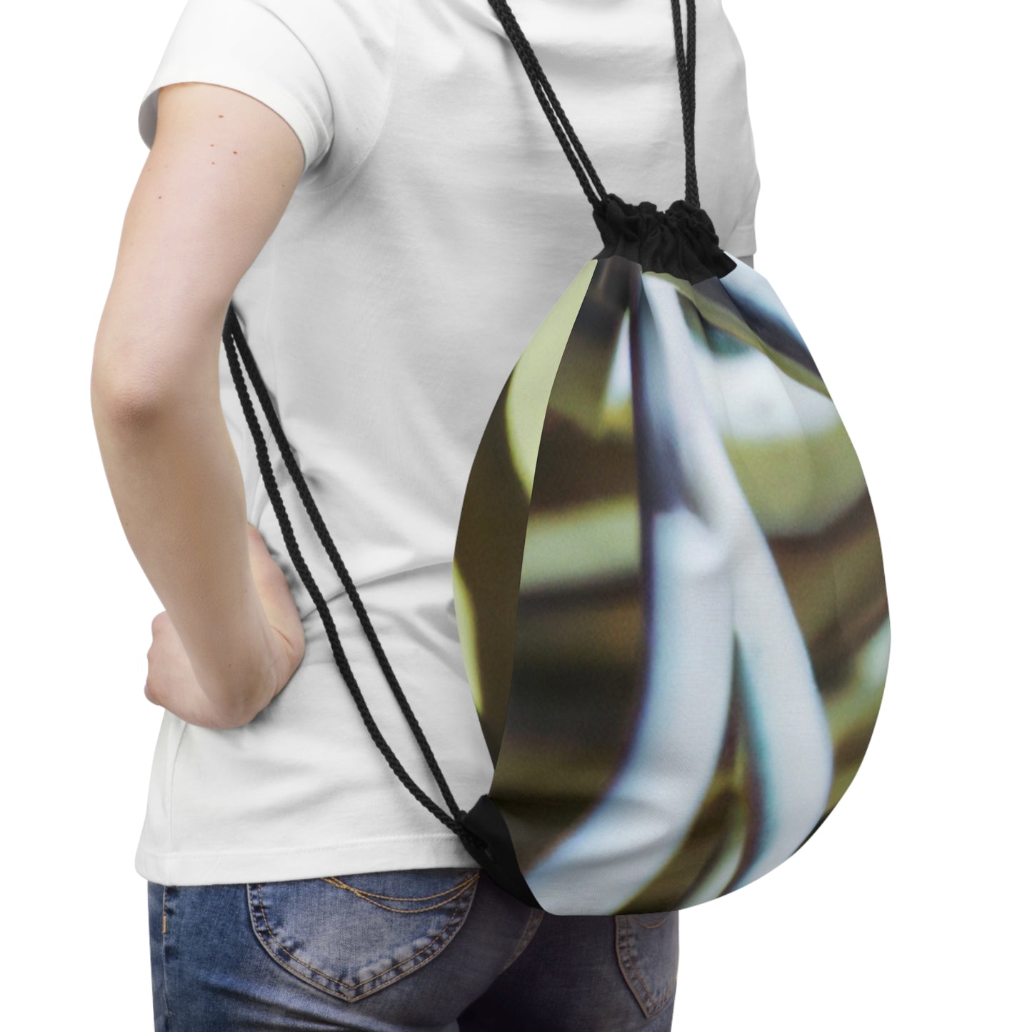 "Abstract Artistry: Constructing Emotion from Common Objects"- The Alien Drawstring Bag