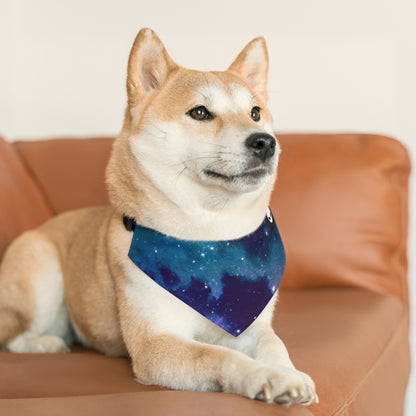 "Midnight Celestial Symphony" - The Alien Pet Bandana Collar