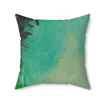 „Ein fauler Sommertag: Eine abstrakte Ode“ – Das Alien Square Pillow