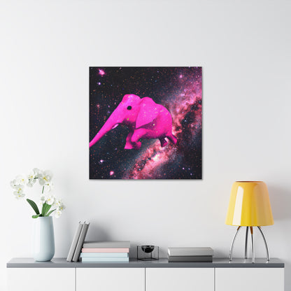 "Exploración majestuosa del elefante rosa" - The Alien Canva