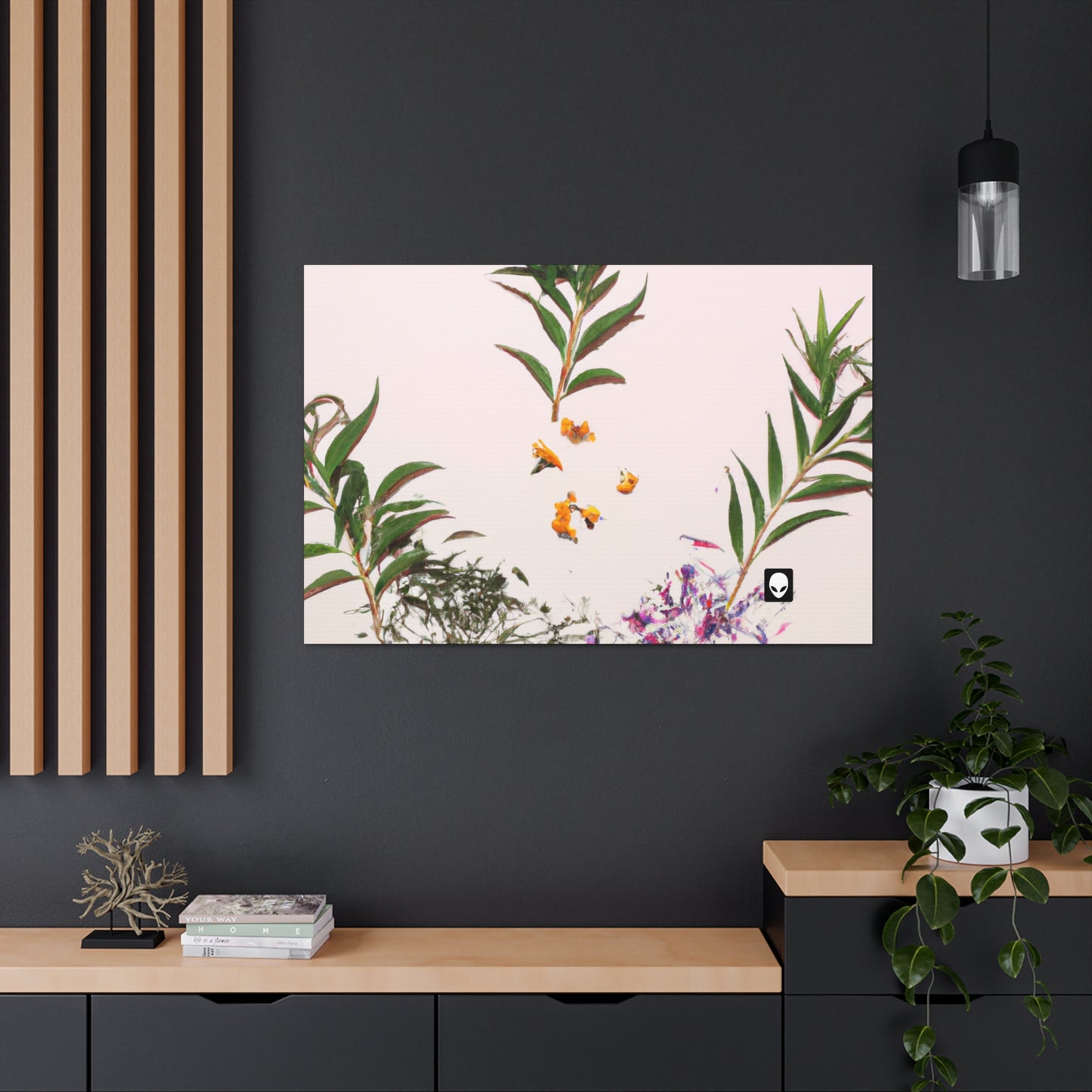 „Die Palette der Natur erkunden: Ein Experiment in der abstrakten Kunst“ – The Alien Canva