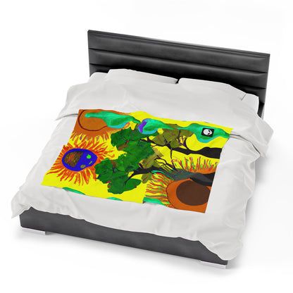 "Collision of Nature's Beauty" - The Alien Velveteen Plush Blanket