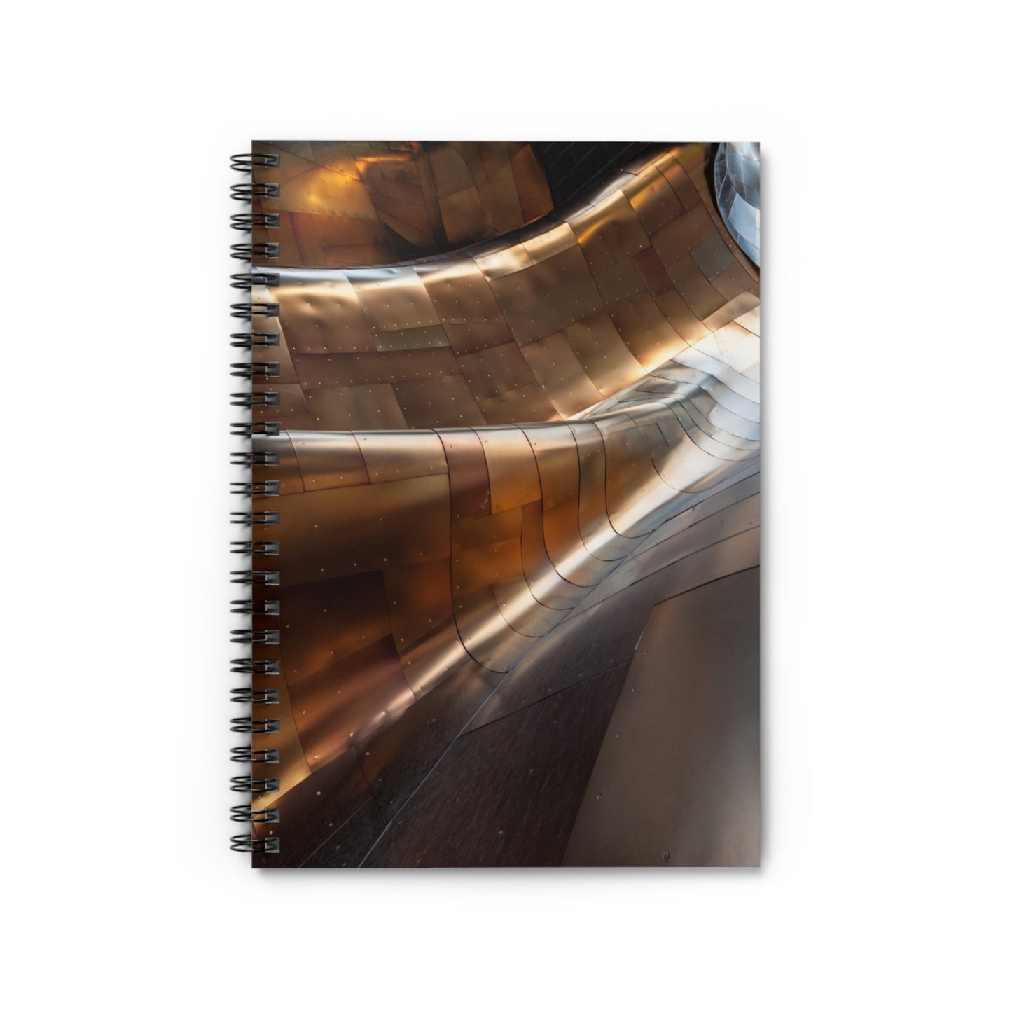 Metallic Whirlwind - The Alien Spiral Notebook (Ruled Line)