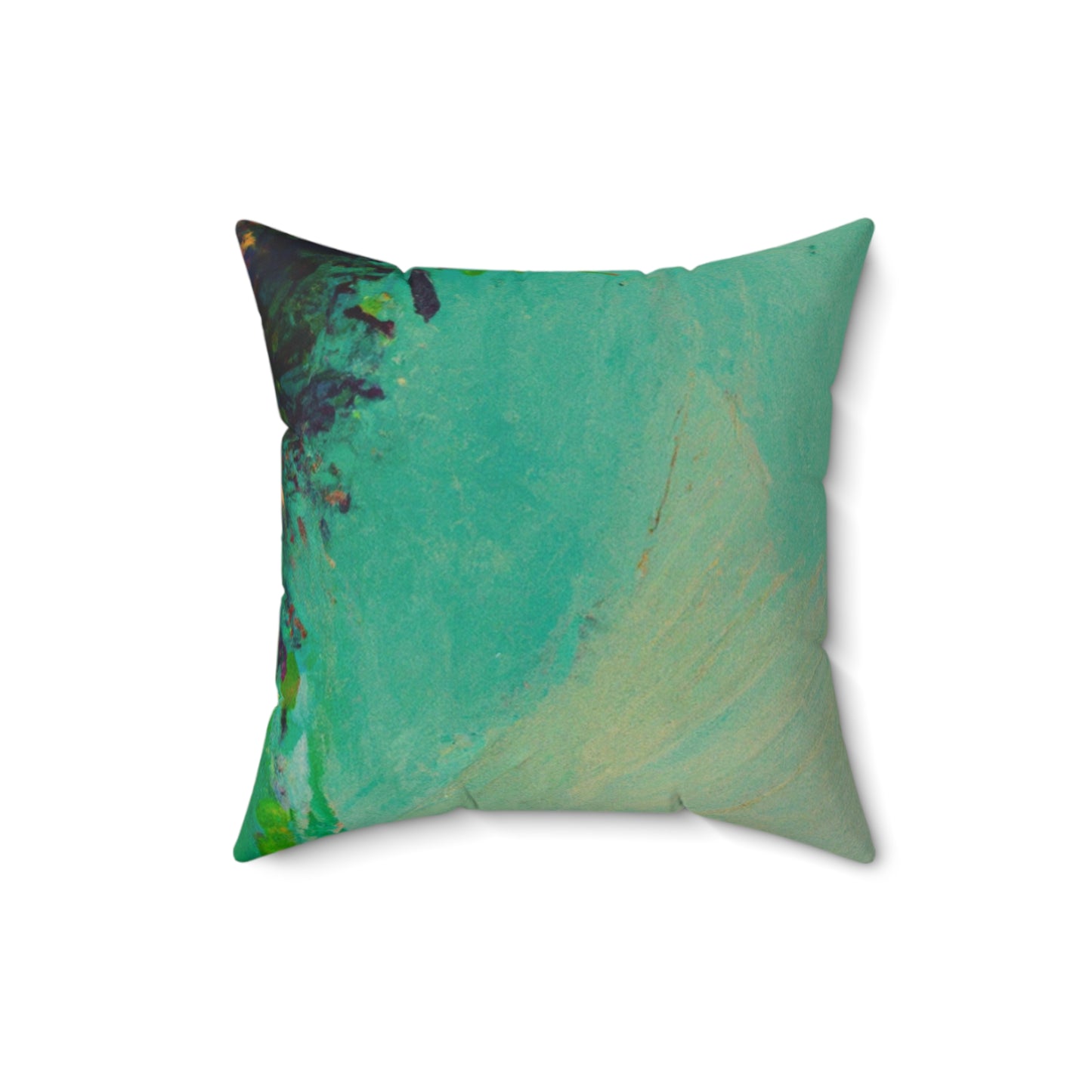 "Un día de verano perezoso: una oda abstracta" - The Alien Square Pillow