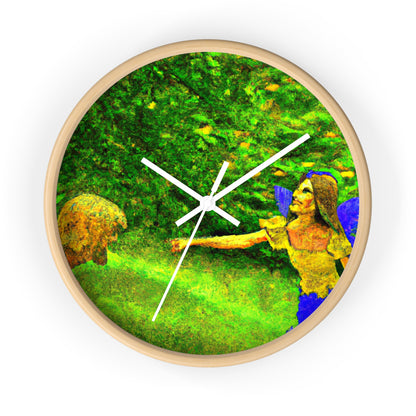 The Fairy and the Brave Adventurer - The Alien Wall Clock