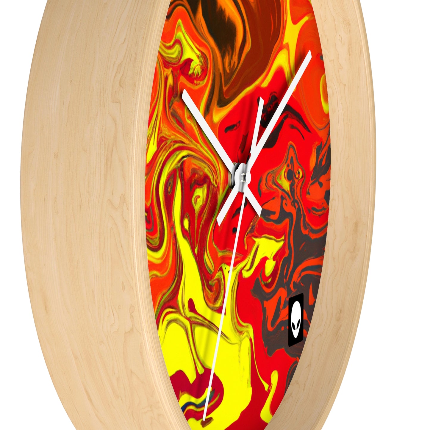 "Abstract Energy in Motion" - The Alien Wall Clock