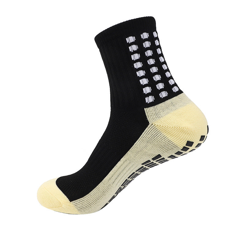 Professioneller Trainingswettbewerb, dicker Handtuchboden, Mittelrohr, Kleberabgabe, rutschfeste Sportsocken