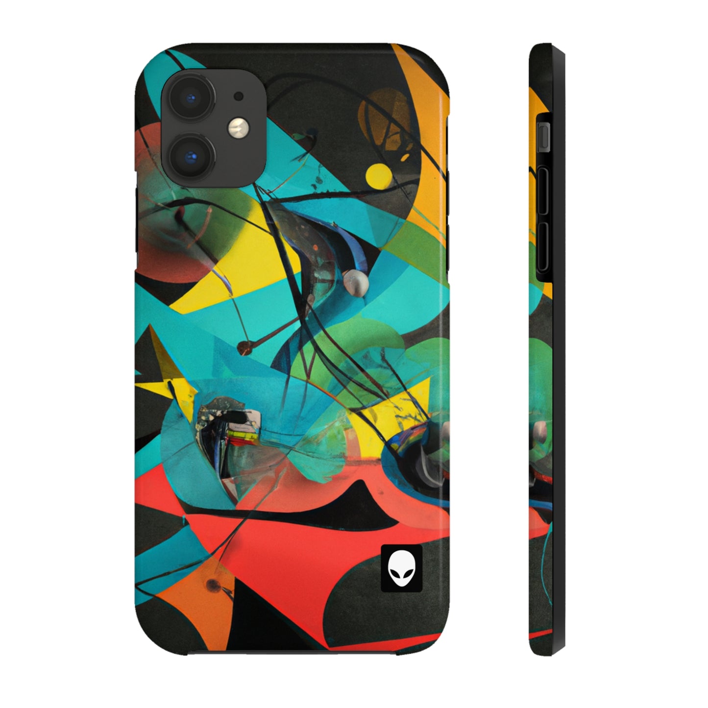 „Illusionäre Perspektive: Ein bunter Tanz des Lichts“ – The Alien Tough Phone Cases