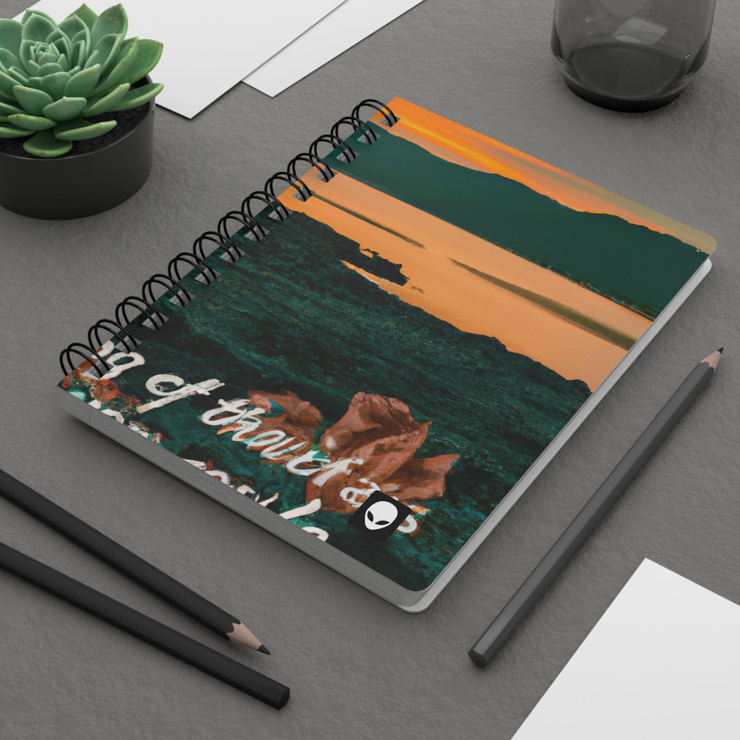 "Visiones inspiradoras: una exploración visual de ideas motivadoras" - The Alien Spiral Bound Journal