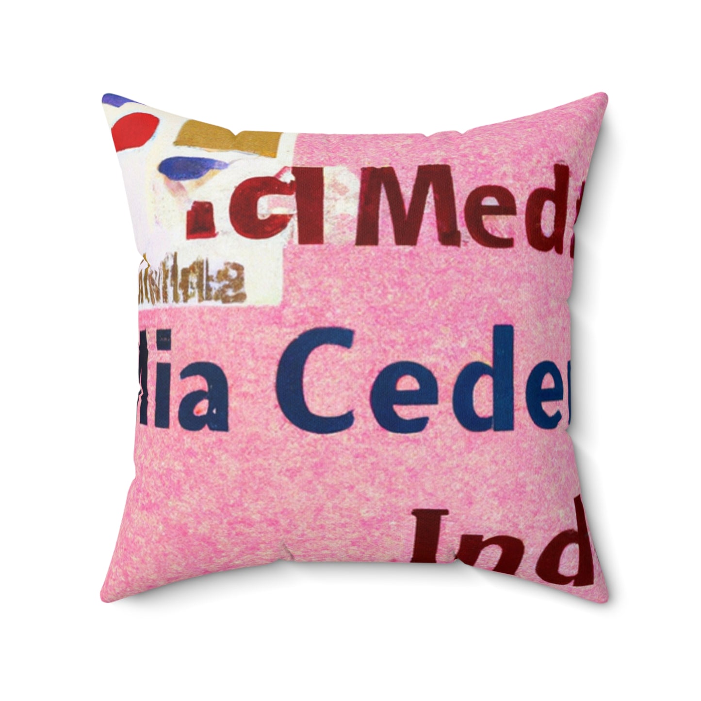 "Building an Online Identity: A Social Media Collage" - The Alien Square Pillow