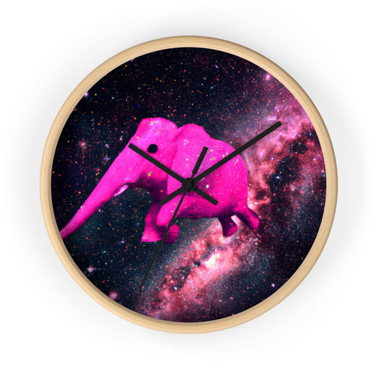 "Majestic Pinkelephant Exploration" - The Alien Wall Clock