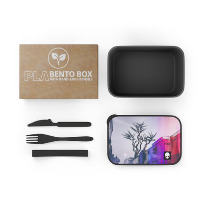 „Fotos in Farbe erkunden“ – Die umweltfreundliche PLA-Bento-Box von Alien mit Band und Utensilien