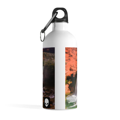 "Capturing Nature's Beauty: Crafting an Iconic Landscape in Vibrant Art" - The Alien Stainless Steel Water Bottle