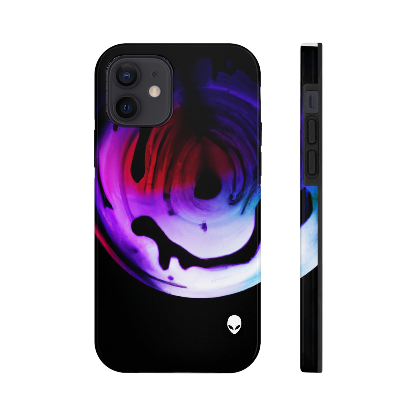 "Exploring Contrasts: A Colorful Dance of Luminance and Chromatic Aberration" - The Alien Tough Phone Cases