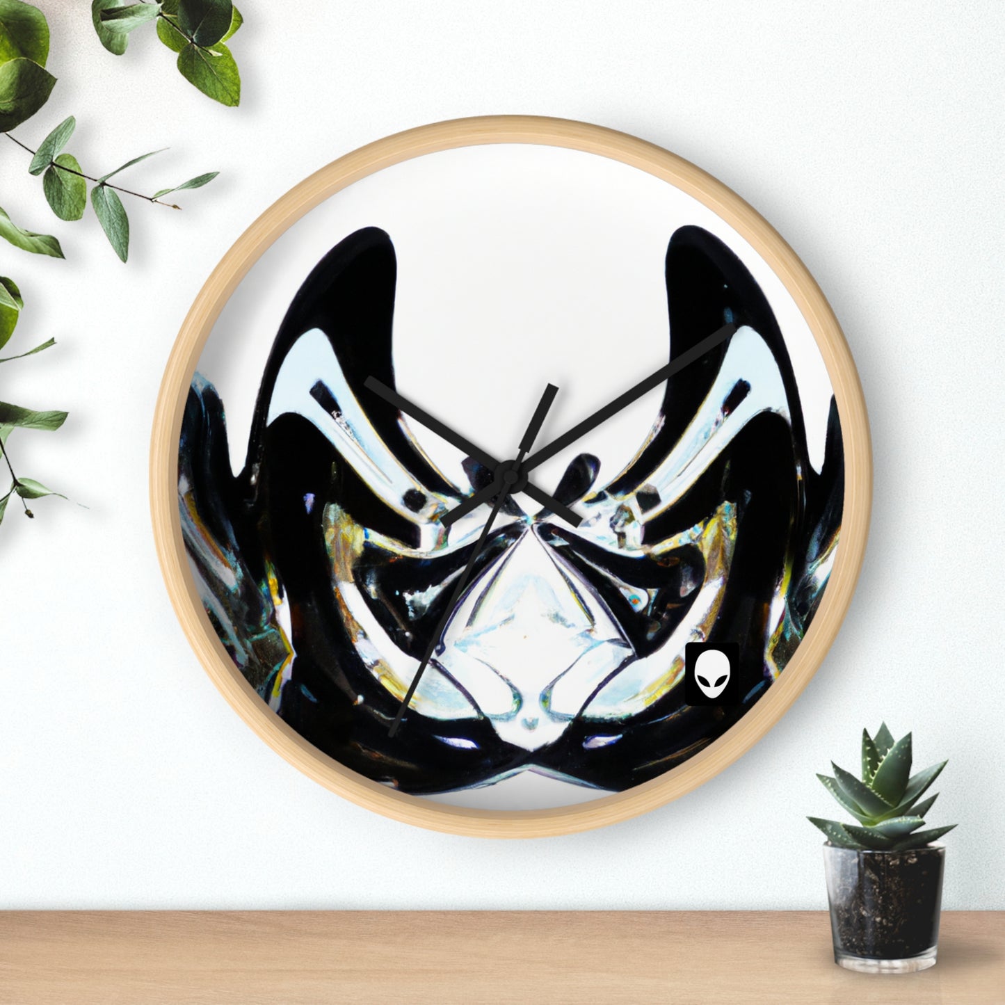 "Fusionando perspectivas: creando una representación visual dinámica" - The Alien Wall Clock