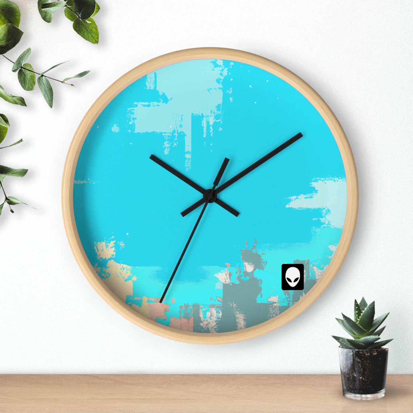 "A Breezy Skyscape: A Combination of Tradition and Modernity" - The Alien Wall Clock