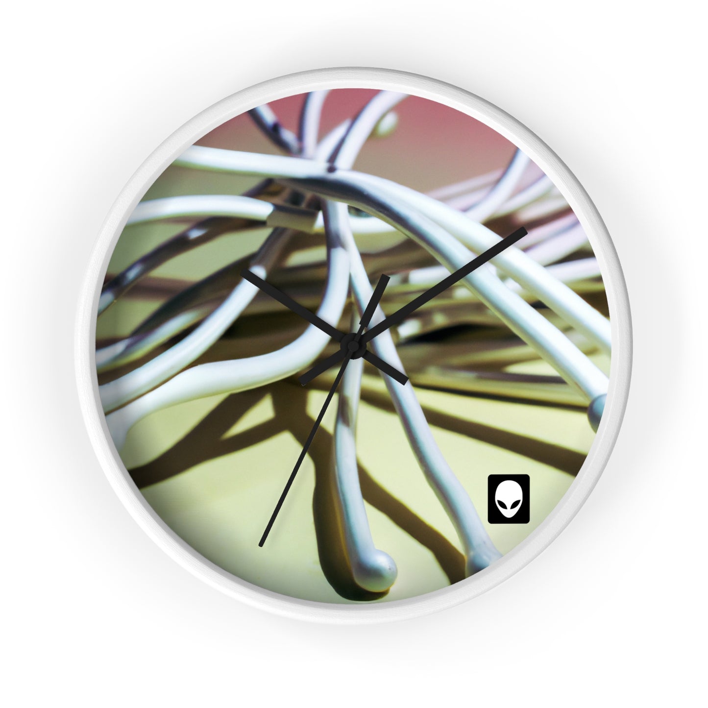 "Abstract Artistry: Constructing Emotion from Common Objects" - The Alien Wall Clock