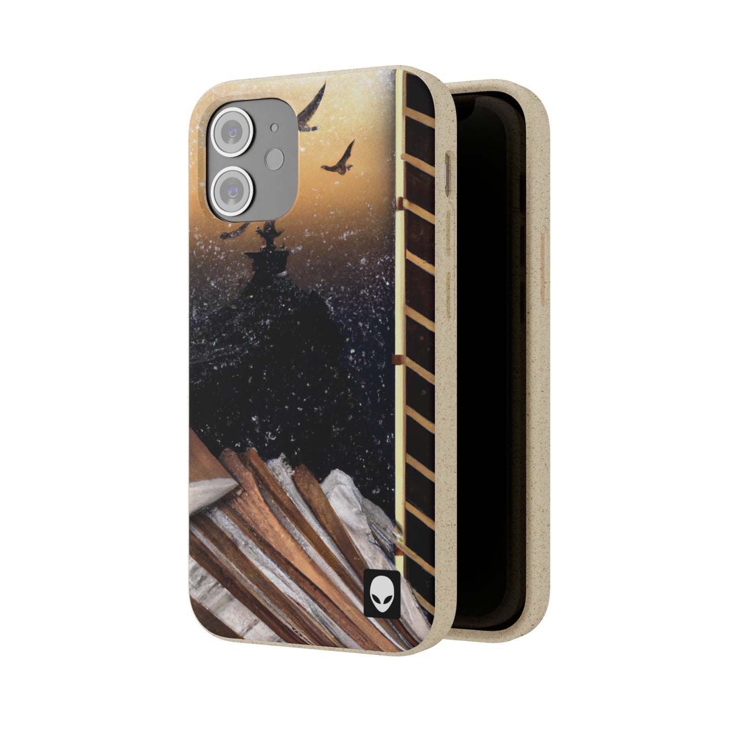 "A Tale of Storytelling Art: A Mixed Media Masterpiece" - The Alien Eco-friendly Cases