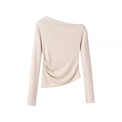 Women Clothing Elegant All Match Long Sleeved Sweater Top