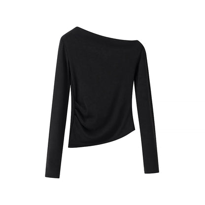 Women Clothing Elegant All Match Long Sleeved Sweater Top