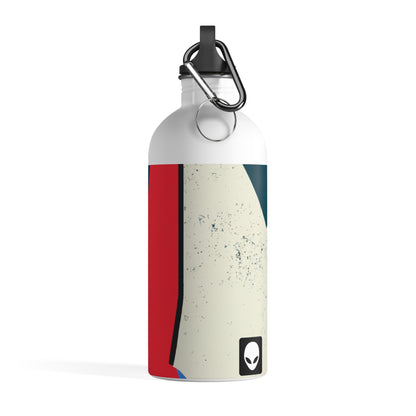 "Abstract Expressionism: Exploring Lines and Shapes" - The Alien Stainless Steel Water Bottle