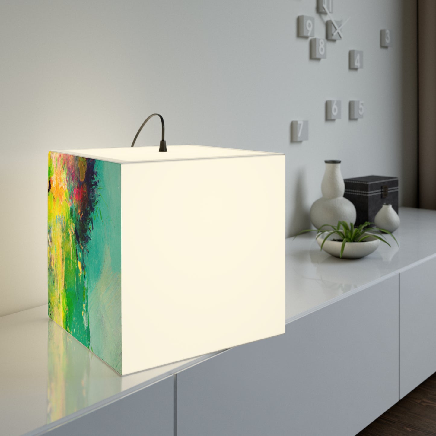 "A Lazy Summer's Day: An Abstract Ode" - The Alien Light Cube Lamp