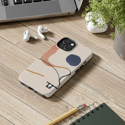 "Geometric Contrast: Exploring Color Through Geometry" - The Alien Tough Phone Cases