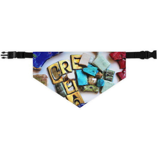 "A Mosaic of Resilience: A Creative Exploration of Strength and Endurance" - The Alien Pet Bandana Collar