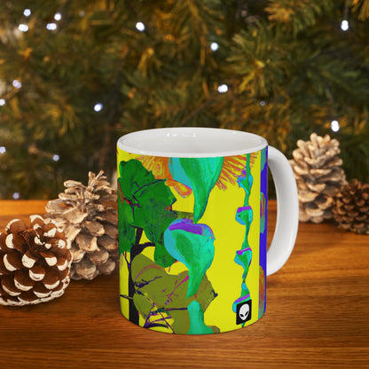 "Colisión de la belleza de la naturaleza" - Taza de cerámica The Alien 11 oz