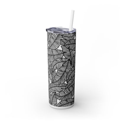 Painted Poetry - Der Alien Maars® Skinny Tumbler mit Strohhalm 20oz