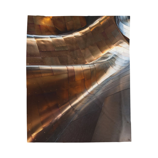 Metallic Whirlwind - The Alien Velveteen Plush Blanket