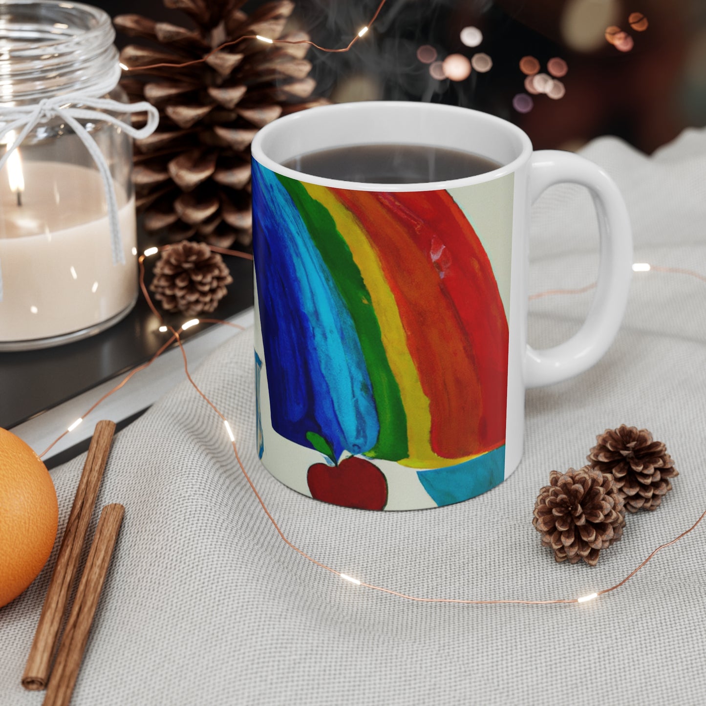 "A Fanciful Rainbow of Possibilities" - The Alien Ceramic Mug 11 oz