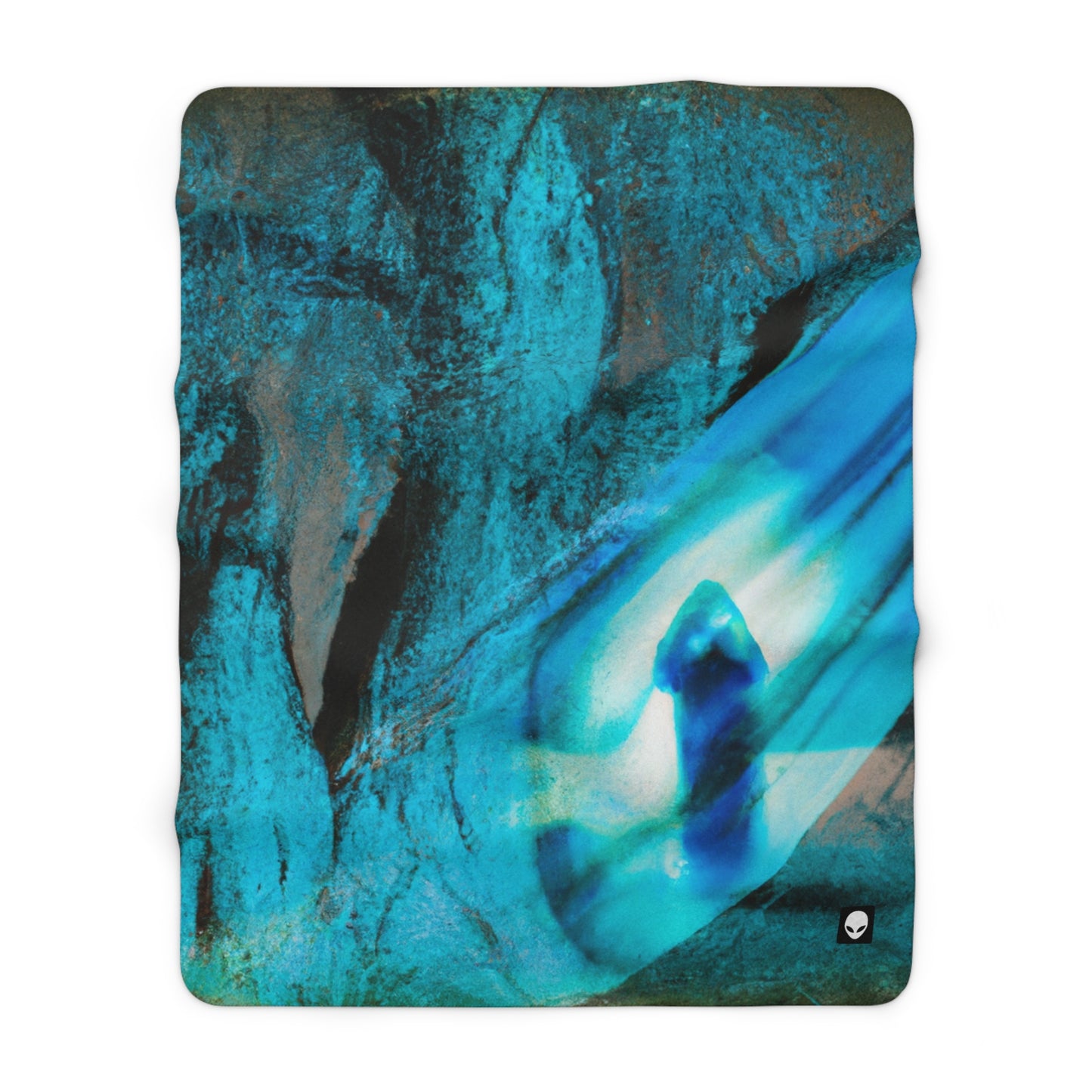 "Dreamscape: Exploring the Inner Realm" - The Alien Sherpa Fleece Blanket