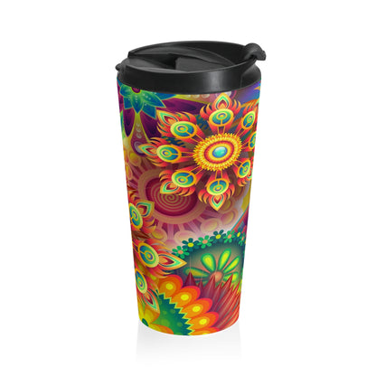 The First Trippy Space - The Alien Stainless Steel Travel Mug