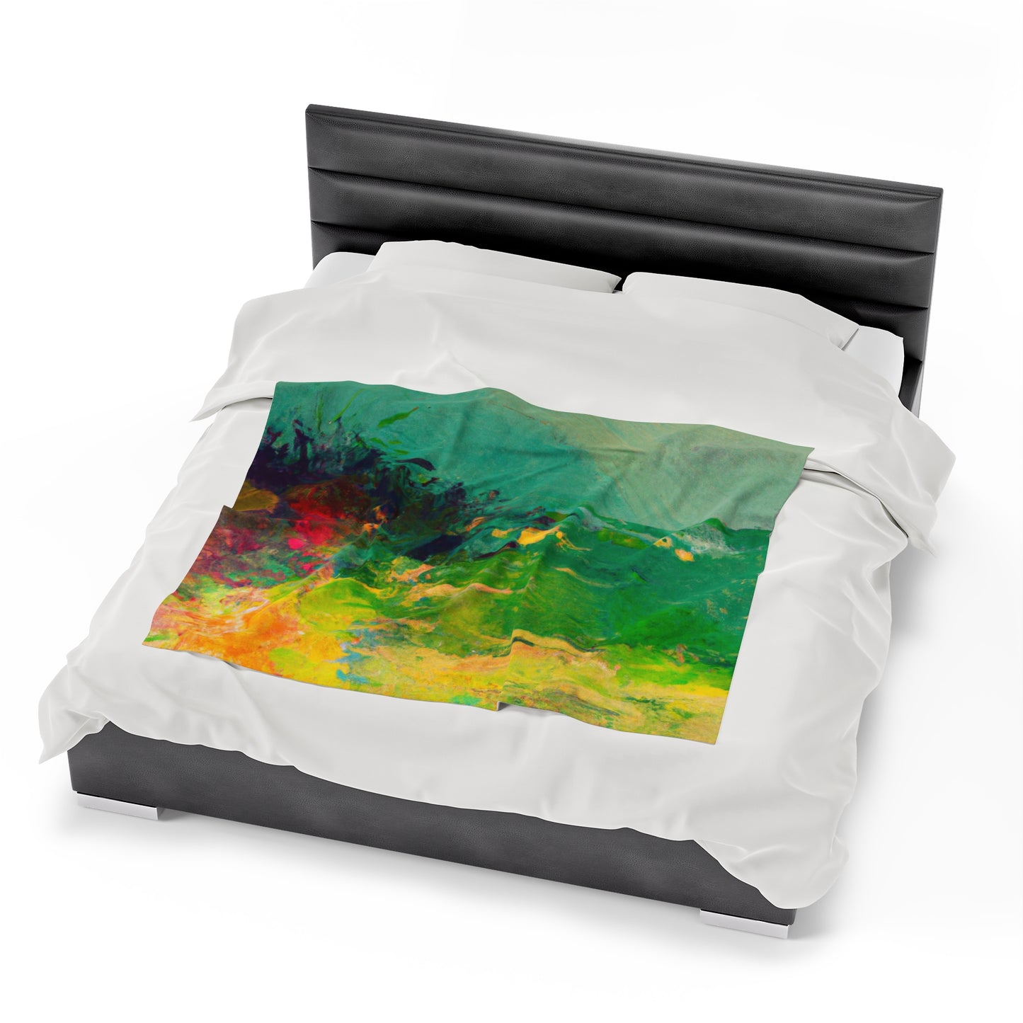 "A Lazy Summer's Day: An Abstract Ode" - The Alien Velveteen Plush Blanket