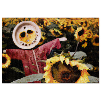 "Lone Sentry of the Sunflower Field" - The Alien Jigsaw Puzzle