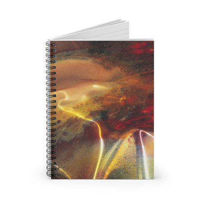 Titanium Tapestry - The Alien Spiral Notebook (Ruled Line)