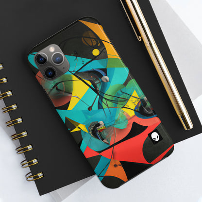 „Illusionäre Perspektive: Ein bunter Tanz des Lichts“ – The Alien Tough Phone Cases