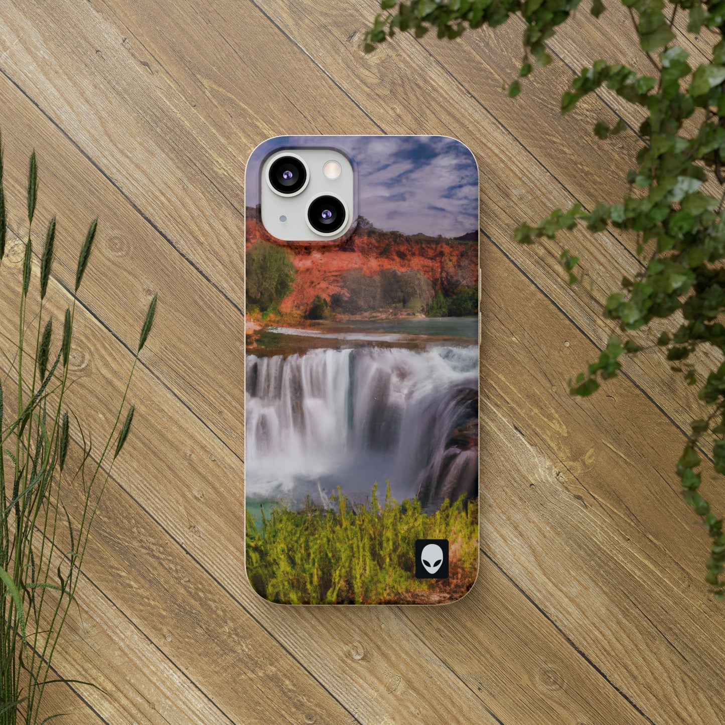 "Capturing Nature's Beauty: Crafting an Iconic Landscape in Vibrant Art" - The Alien Eco-friendly Cases